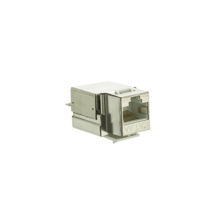 Cable Wholesale Slimline Shielded Cat6a Keystone Jack, RJ45 Female to 110 Punch Down 33X6-520